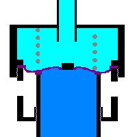 Dump valve a membrane